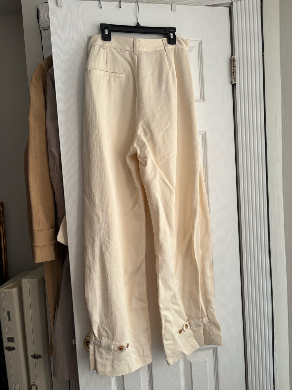 NWT Rachel Comey Cream Satin Pant - Picture 5 of 5